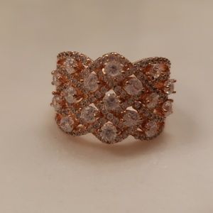 Brand new Rose Gold plated statement ring